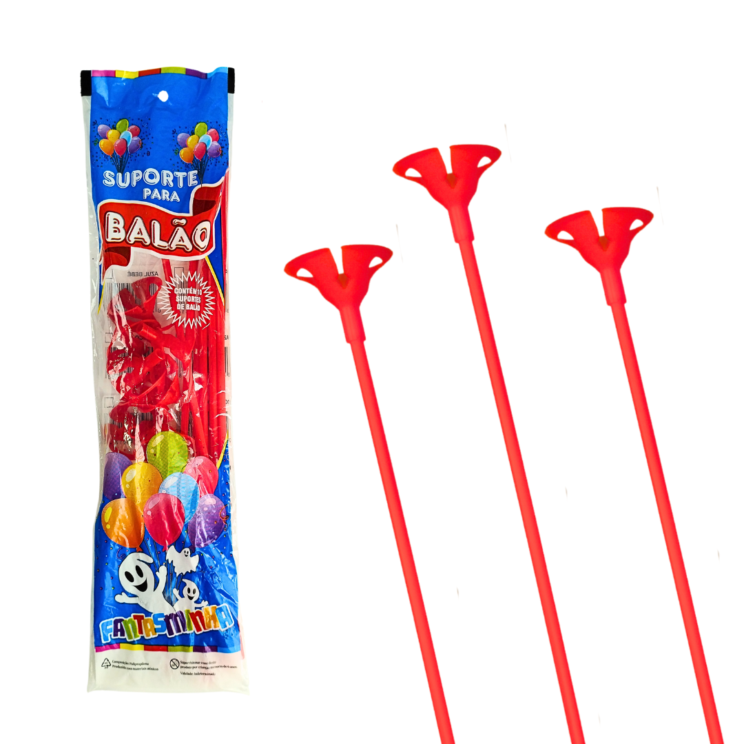 SUPORTE PARA BALÃO - VERMELHO