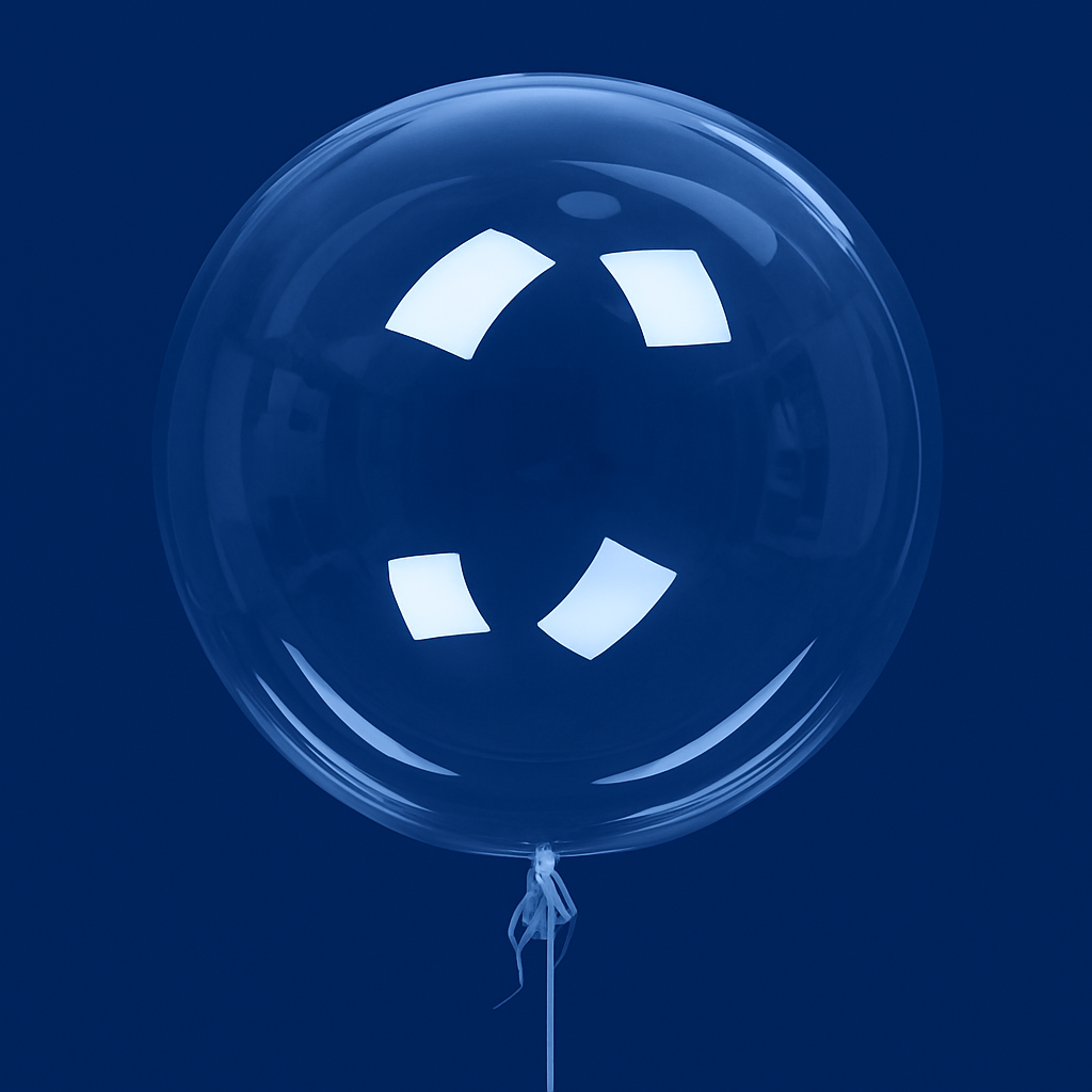 BALÃO BUBBLE 18" - PRÉ STRETCED - CRISTAL - Imagem 2